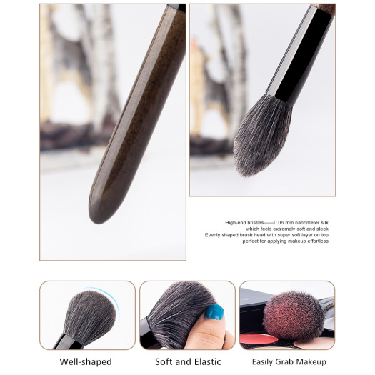 high quality silver handle Cosmetics brushes set