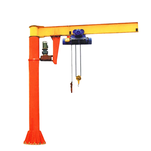 CE Approved Electric Floor Mounted Slewing Jib Crane