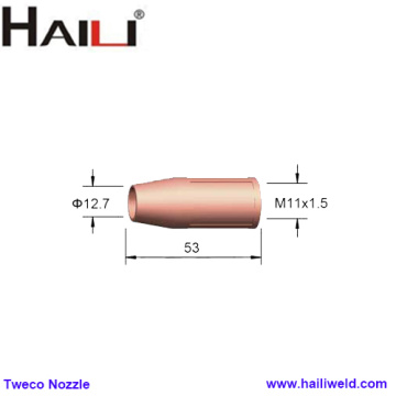 Tweco 21-50F Nozzle for Mini MIg Gun