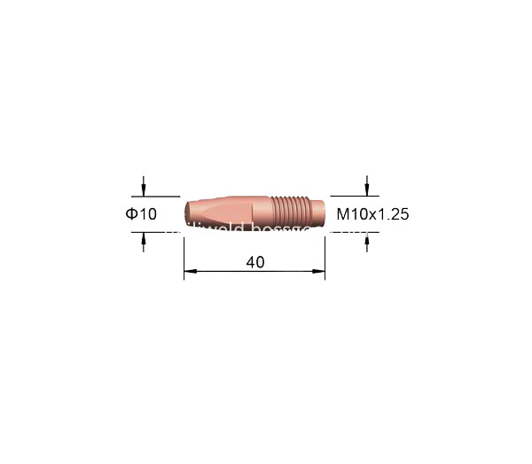 M10x1 25x40 Contact Tip