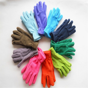 Wholesale Black Fleece Gloves With Embroidery