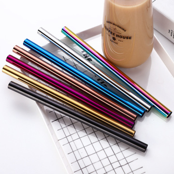 Stainless steel 12mm Bubble Tea Drinking Straw