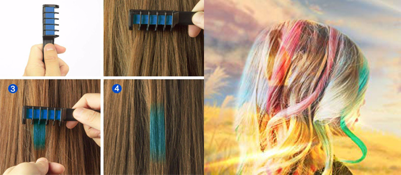 hair chalk comb