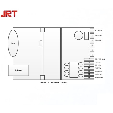 JRT 40m 703A laser distance measurement circuit schematic