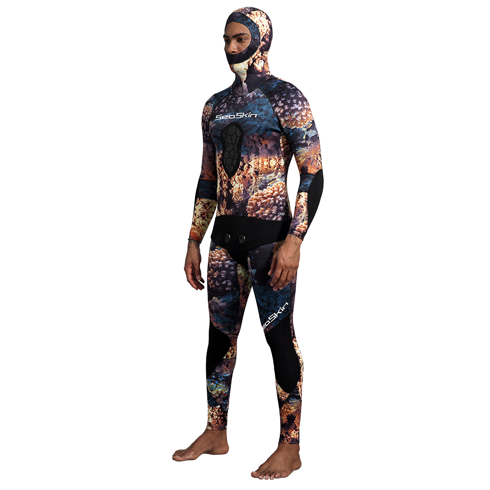 Seaskin Two Pieces Camoflage Wetsuit