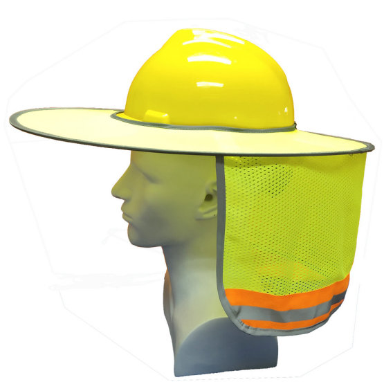 Neck Shield Full Brim Sunshade for Hard Hat