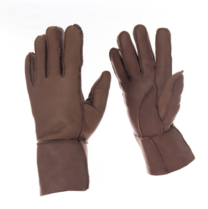 Fashion Sheepskin Fur Gloves with Real Lambskin