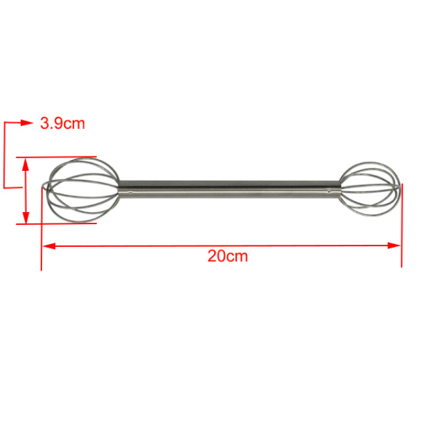 Stainless Steel Double Heads Whisk