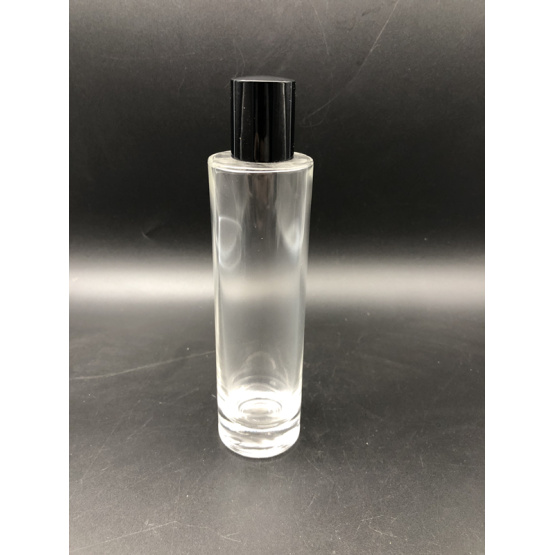 100ml elegant cylindrical empty glass perfume bottle