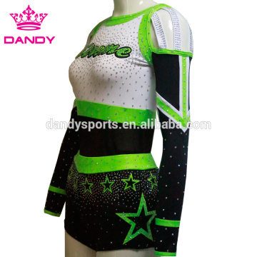 Off The Shoulder Stars Cheer Dance Costume