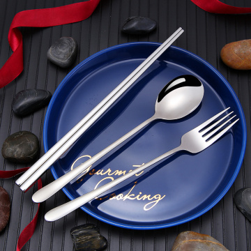 304 Stainless Steel Travel Cutlery Spoon Fork Chopsticks