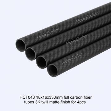 Small diameter 3k Twill Matte carbon fiber tube