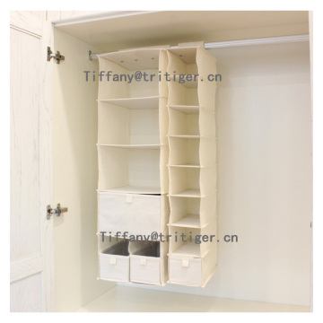 4 6 shelf foldable clothes hanging Closet organizer