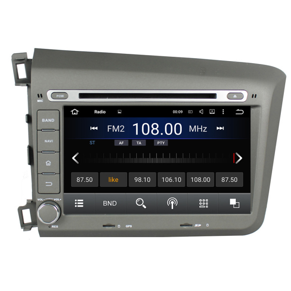 car stereo multimedia player system for Civic 2012