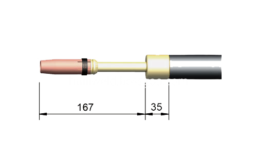 501D Automatic Straight MIG Welding Torch