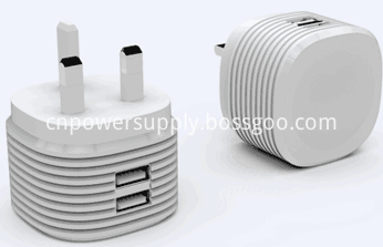 5V2.4A dual USB travel charger