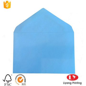 Blue printed adhesive gift packaging paper envelope