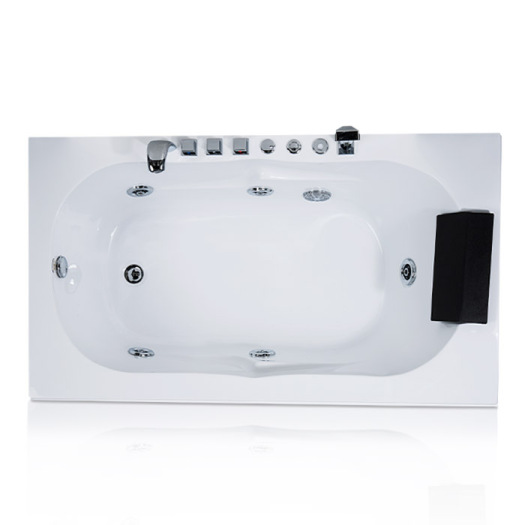 Acrylic Rectangle SPA Whirlpool Bathtub