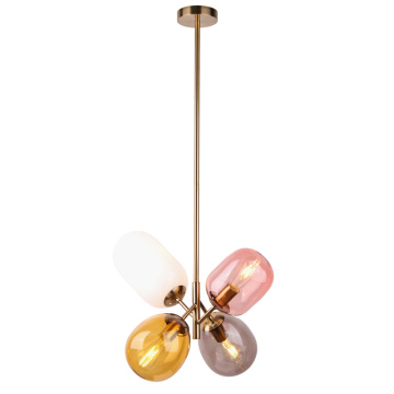 Nordic modent color bar glass hanging pendant lamp