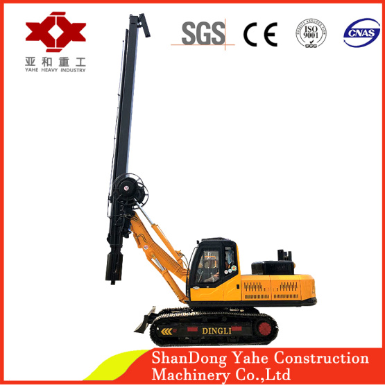 Crawler type square rod hydraulic rotary drilling rig