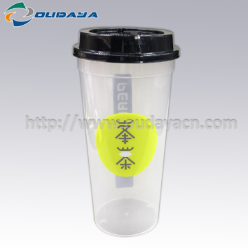 frozen beverage plastic disposable cups with lid