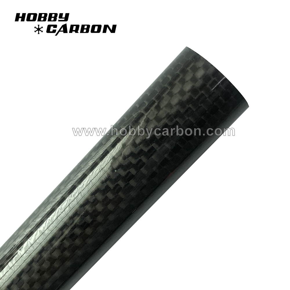 twill glossy carbon fiber tube