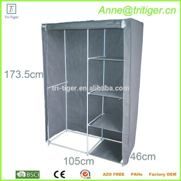 2 Door Non-wovenFolding Fabric Wardrobe Closet