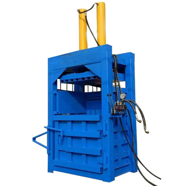 Hydraulic cardboard baling press machine