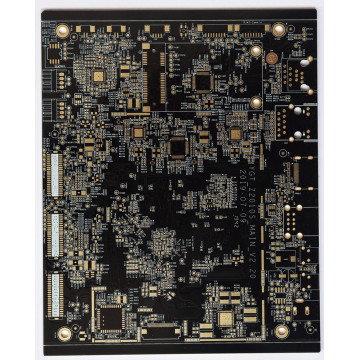Solder mask bridge black color printed circuit board
