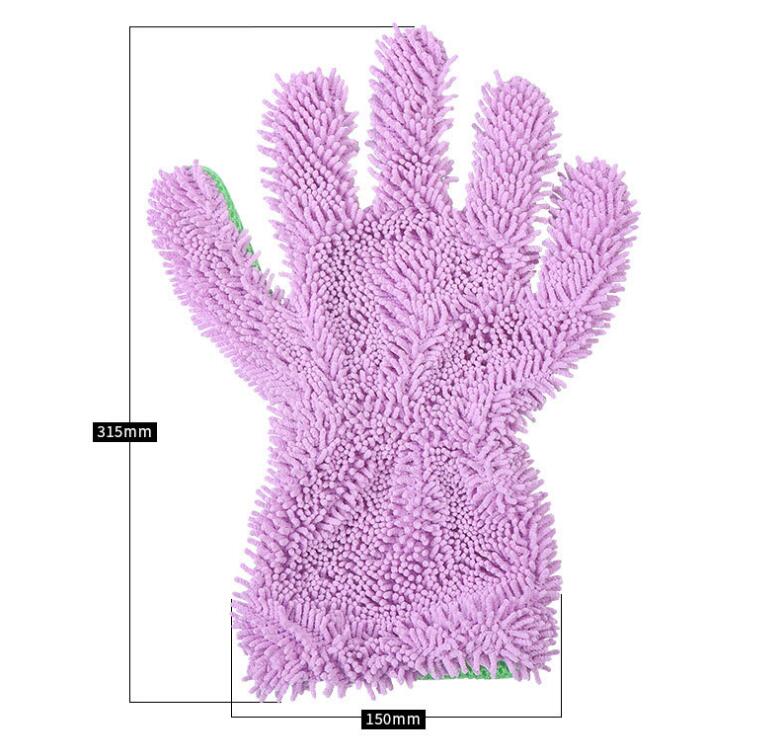 Car Cleaning Glove In Chenille Material