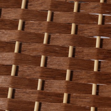Handmade Weave Fiber brown White Diamond 4 Panel Room Divider