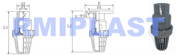 PVC foot valve RPV147