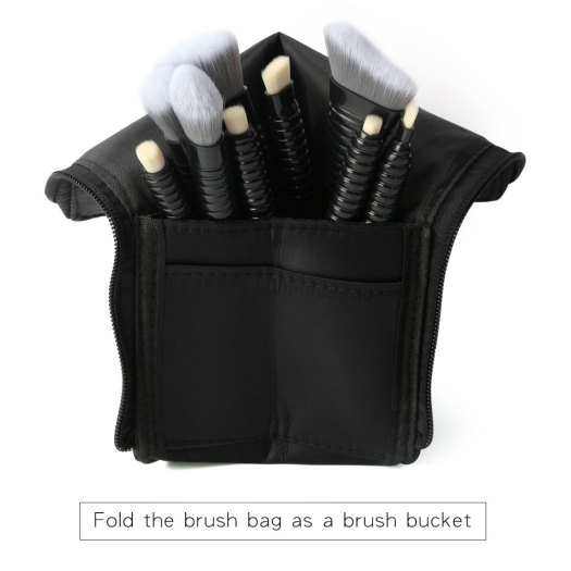 9 Pieces Small Waist Makeup Brushes With Bag