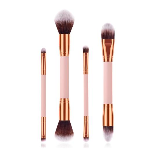 double ended pink brushes makeup private label