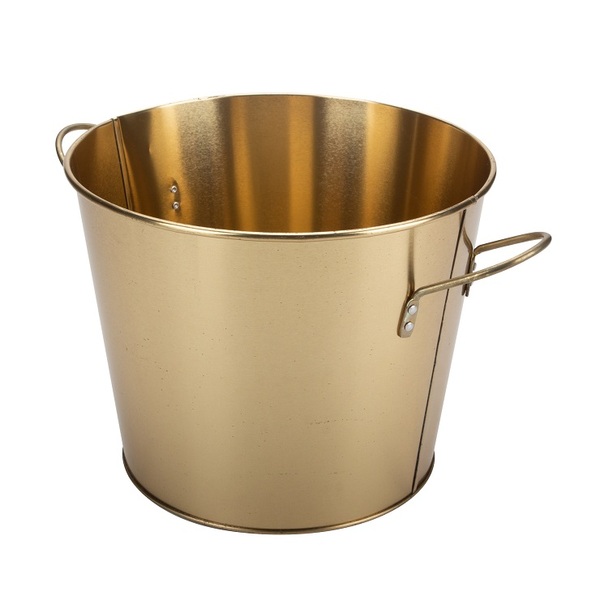 Ice Bucket Gold With Carry Handles