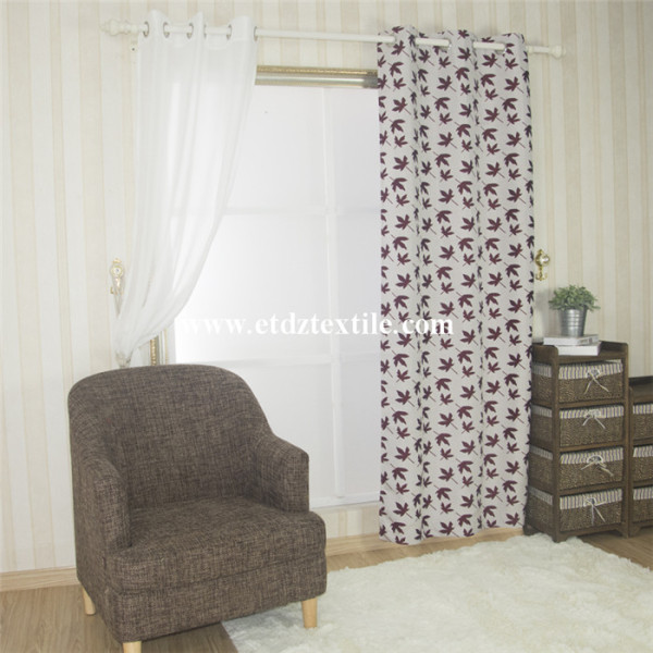 Canada Maple Polyester Window Curtain