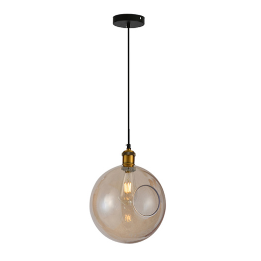 Modern Indoor Decorative Glass Round Ball Pendant Lamp