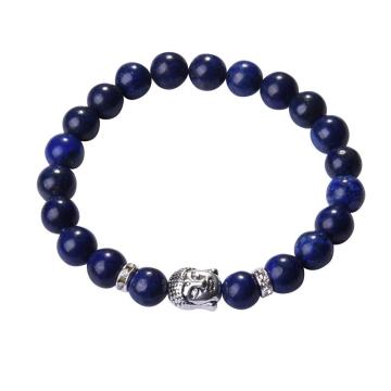 Lapis Lazuli 8MM Gemstone Buddhism Prayer Beads Bracelets