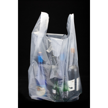 HDPE Transparent Plastic Shopping T Shirt Bag