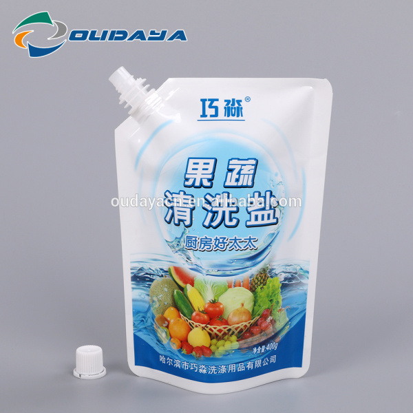 Customized Design Stand up Liquid Pouch with Spout