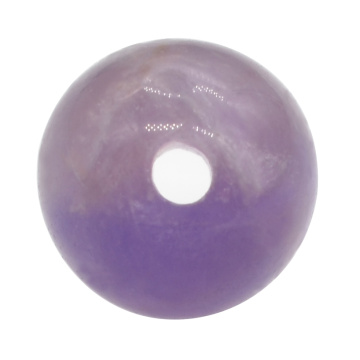 18mm Large Hole Natural Amethyst Balls
