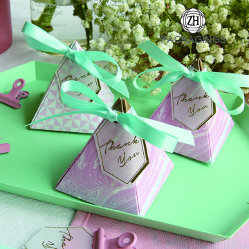 Creative pyramid gift box for candy