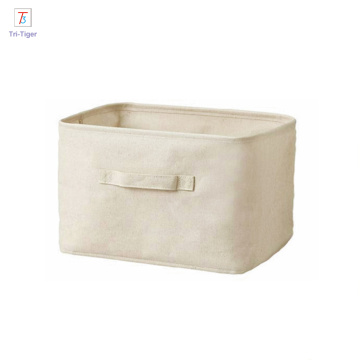 factory Foldable Cotton Storage Box Bag/Foldable Cube Storage Bin Box/Office Desktop Storage Basket