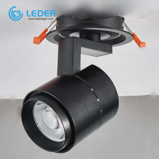 LEDER Black Recessed 12W LED Track Light