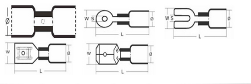 Waterproof Heat Shrink Connectors Kit product drawing