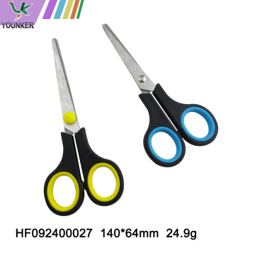 Stainless steel student office scissors with plastic handle