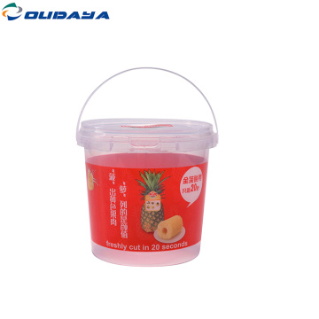 ice cream plastic bucket for food