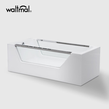 Eaton Acrylic Bathtub with Two Tempered Side Glass