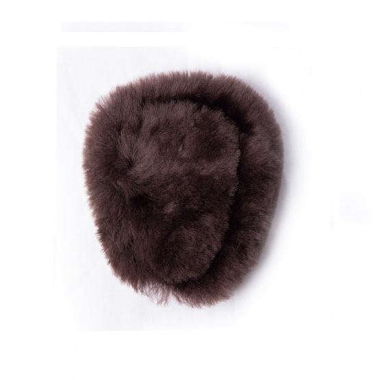 Brown sheepskin Breastplate for Horse