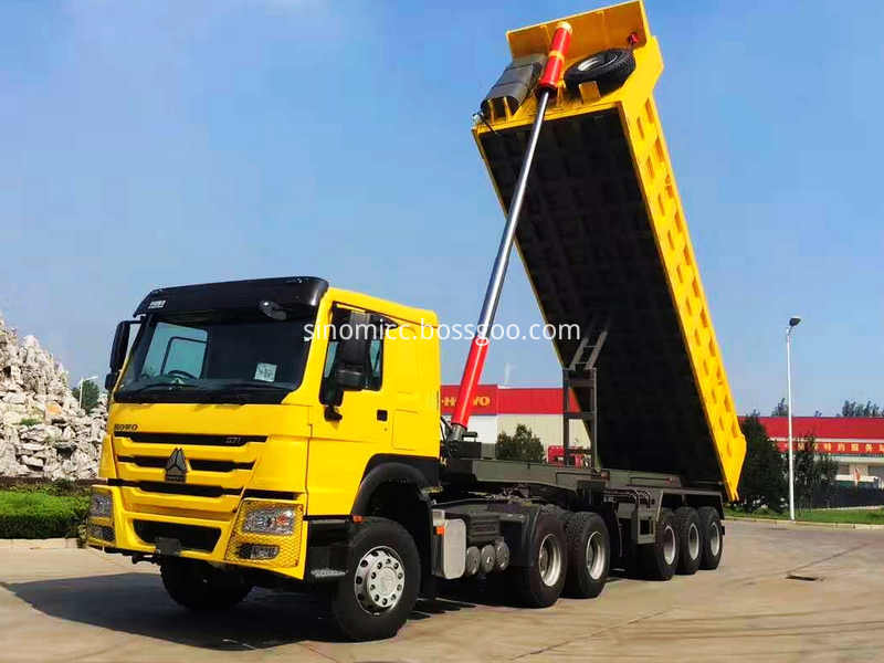 Sinotruk Howo Tactor Truck With Semi Dump Truck To Tanzania